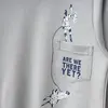 Winimo Sweatshirt Are We There Yet Baskılı Boyalı Gri