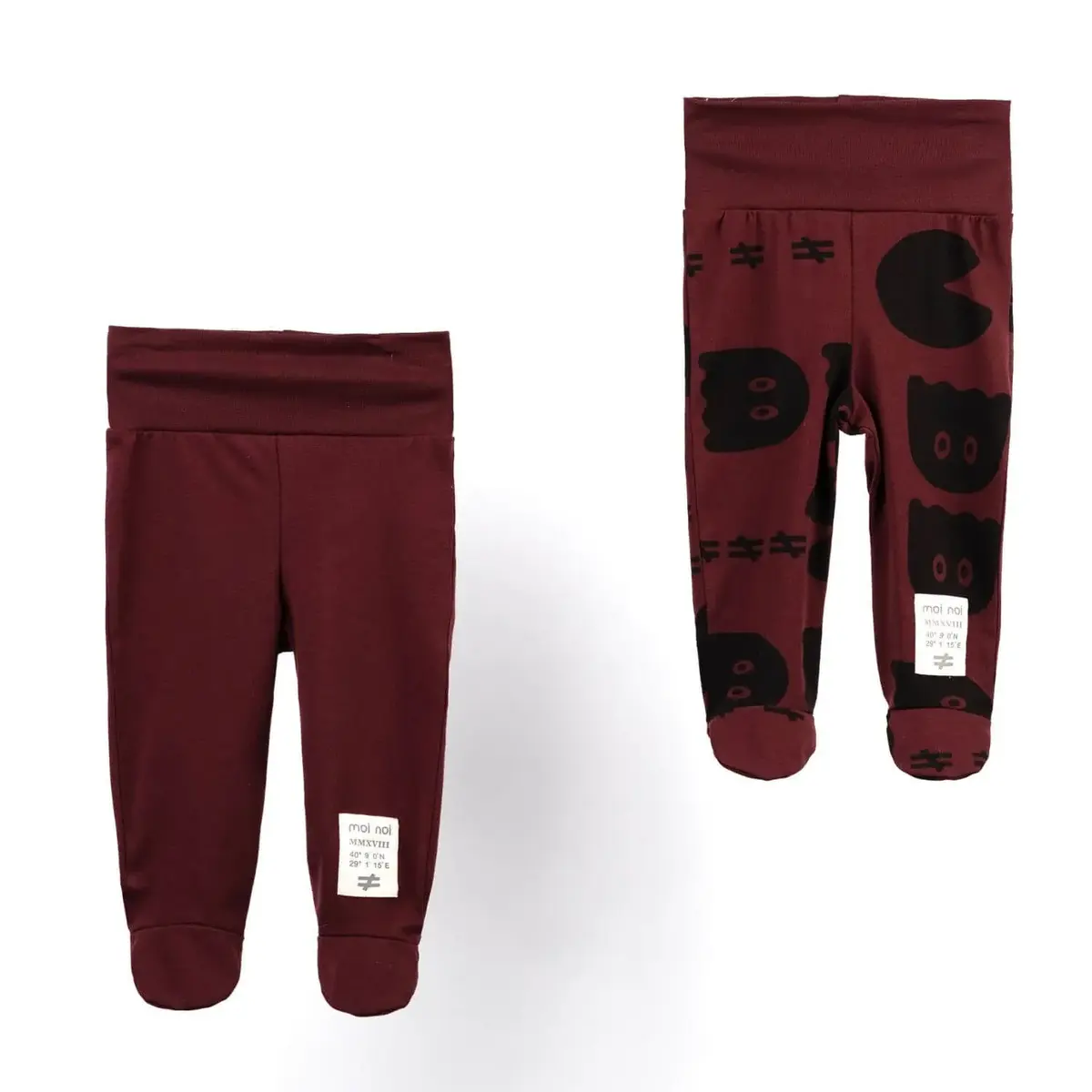 Moi Noi Pantolon Patikli 2li Bordo Moi Noi Pantolon Patikli 2li Bordo