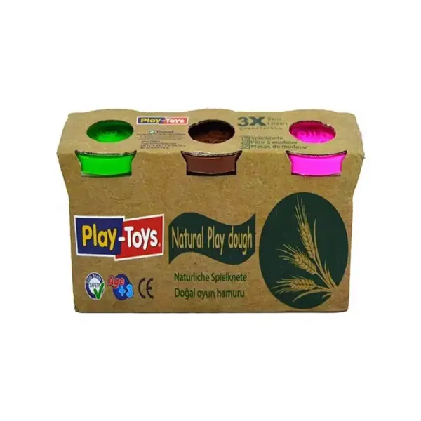 Play Toys Naturel Oyun Hamuru 3lü