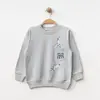 Winimo Sweatshirt Are We There Yet Baskılı Boyalı Gri