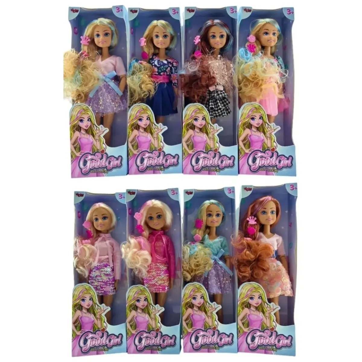 Vardem Kutulu 8 Asorti Manken Bebek 14inch 