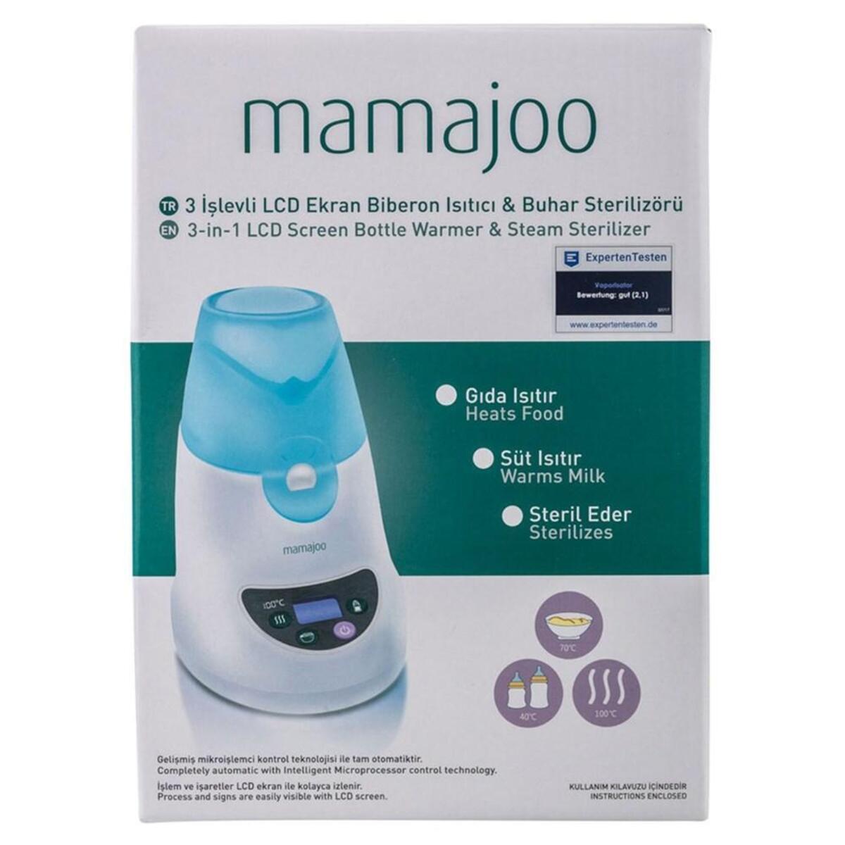 Mamajoo Buharlı Sterilizatör ve Mama Isıtıcı 3 İşlevli