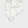 Bibaby Organik Zıbın Takımı 4lü Battaniyeli Love Floral Ekru - Lila