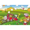 Art Kids Hayvanlar Treni Ahşap Puzzle 25 Parça