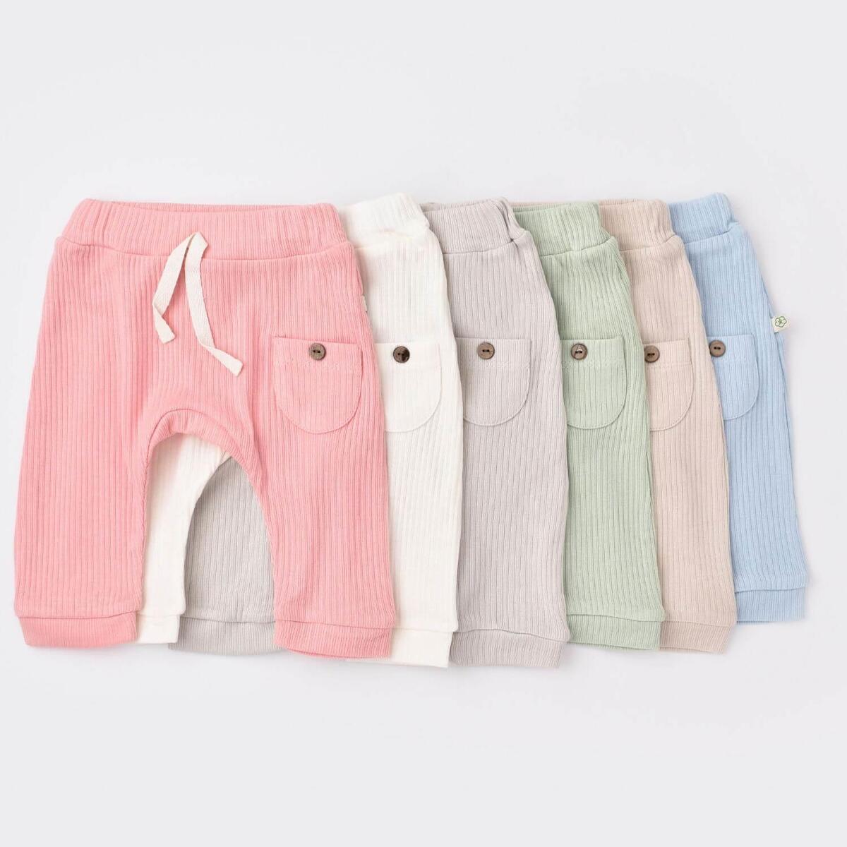 Bibaby Organik Pantolon Patiksiz Soft Modal Ekru