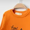 Bebolly Sweatshirt Littlimu Baskılı  Turuncu