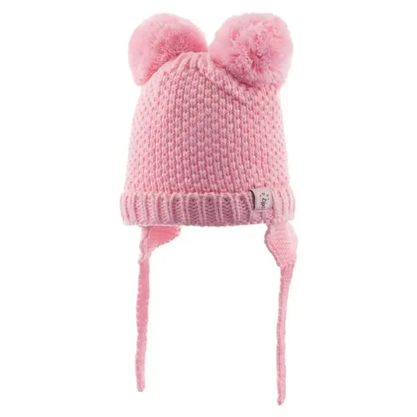 Kitti Bere Kulaklı 0-18 Ay Açık Pembe