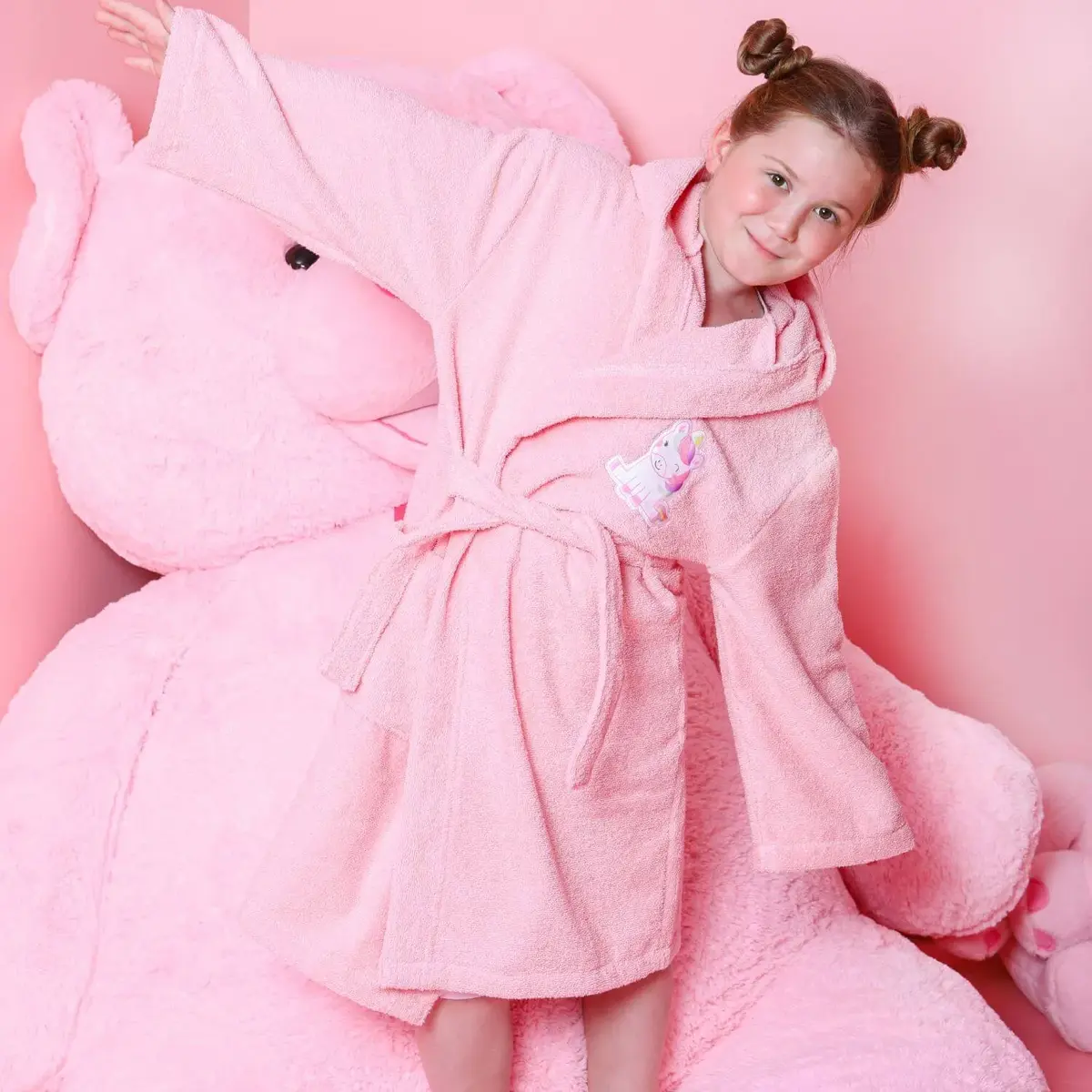 Bibaby Organik Bornoz Unicorn Pembe Bibaby Organik Bornoz Unicorn Pembe