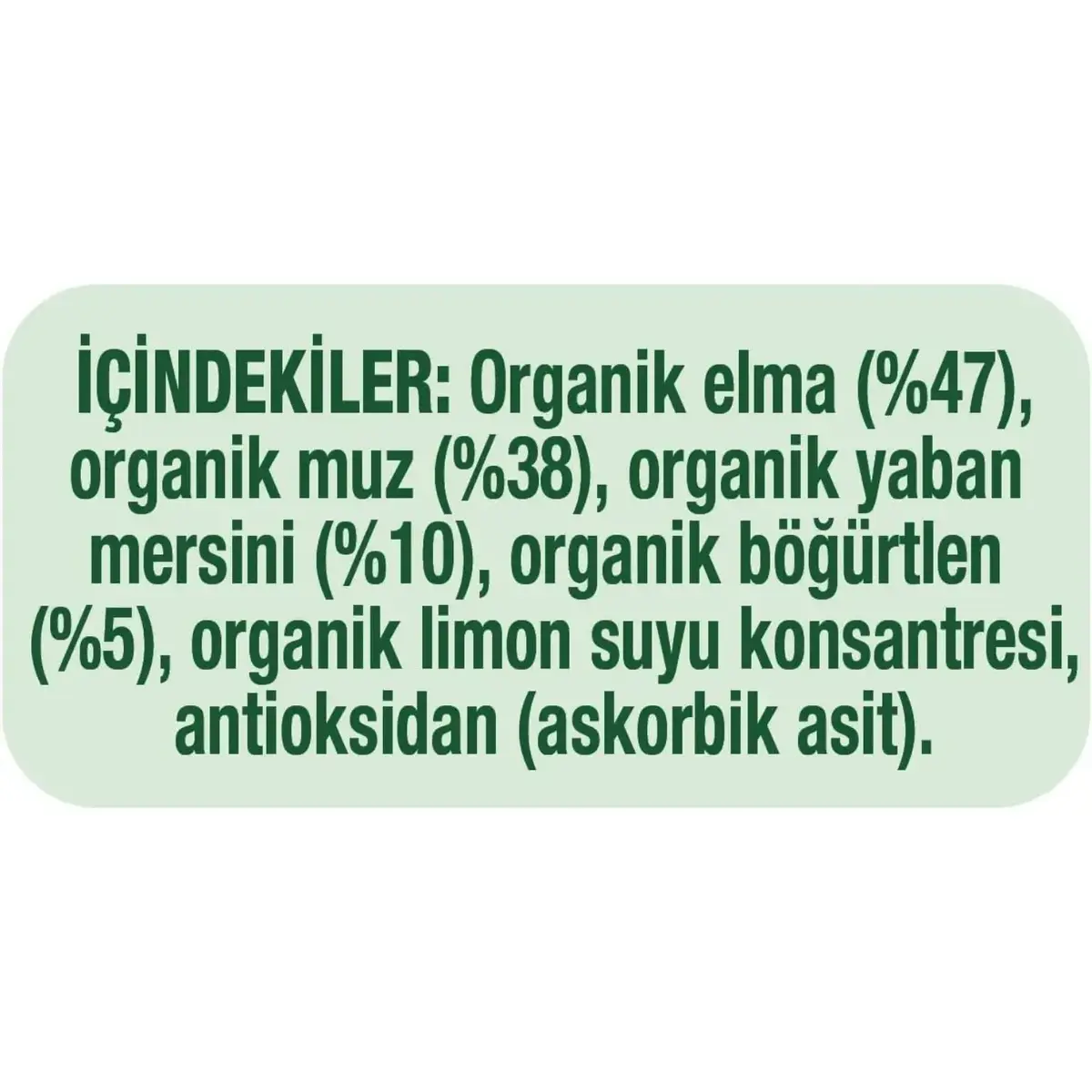 Gerber Organik Elmalı Muzlu Yabanmersinli Böğürtlenli Meyve Püresi 90 gr*2