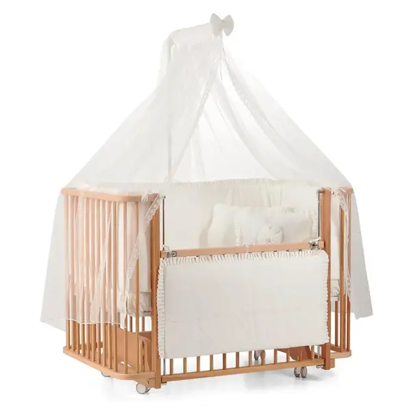 Meltem Kids Bambino Beşik 70x110 cm Naturel Ekru