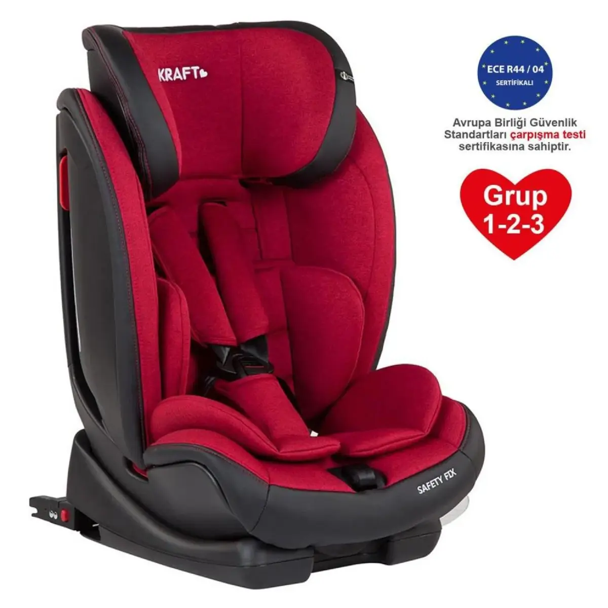 Kraft Safety Fix Oto Koltuğu 9-36 Kg Kırmızı