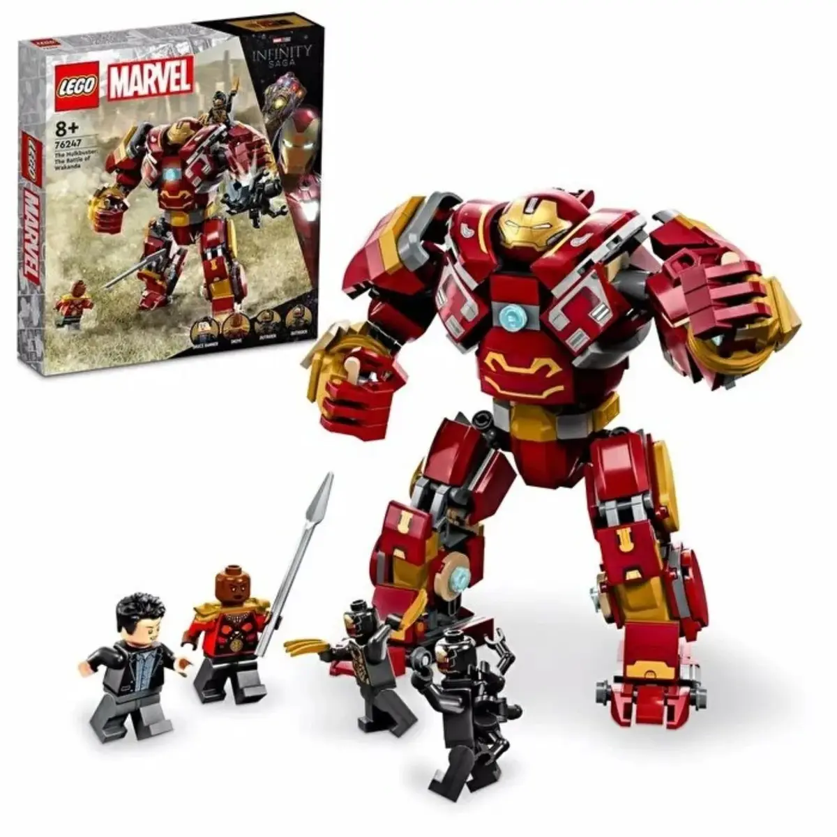 LEGO Marvel Hulkbuster: Wakanda Savaşı Oyuncak Yapım Seti 76247
