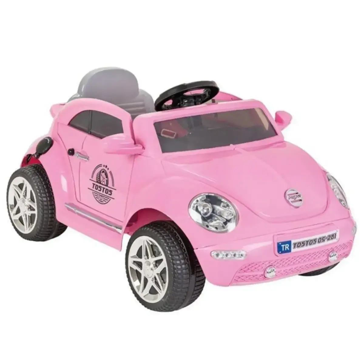 Pilsan Tostos Akülü Araba 12 Volt Pembe