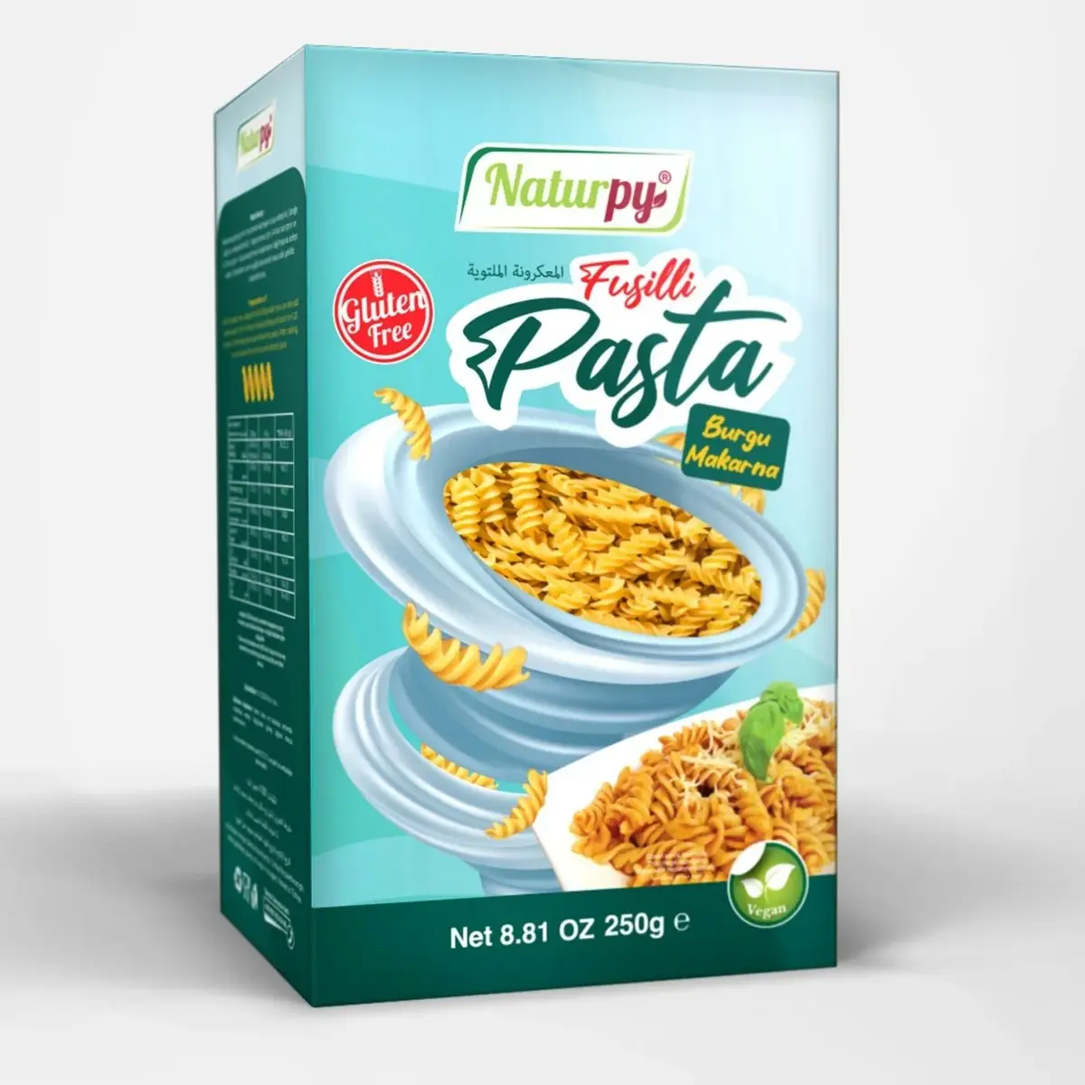 Naturpy Glutensiz Fusilli Burgu Makarna 250 gr
