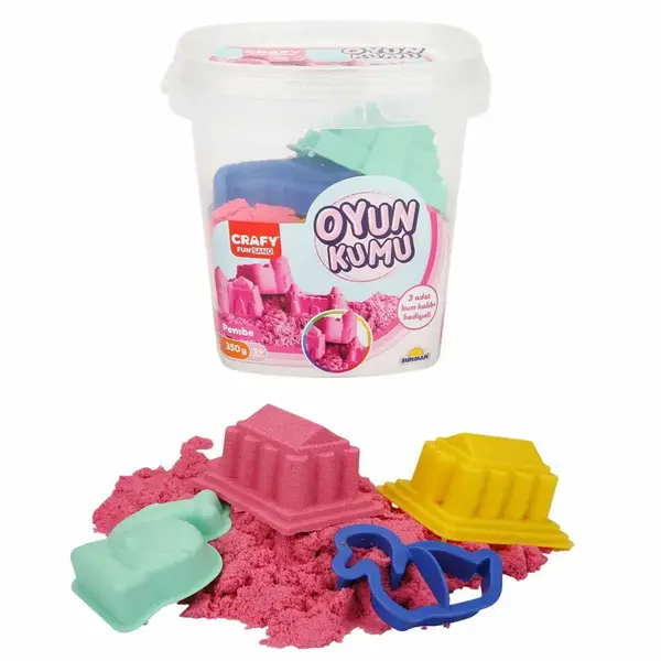 Crafy Oyun Kumu Seti Pembe 350 g