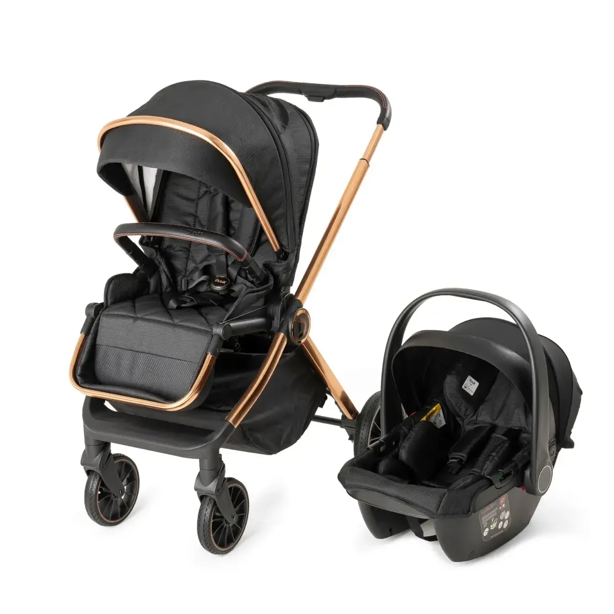 Duux Pro Max 2 Travel Sistem Bebek Arabası Black