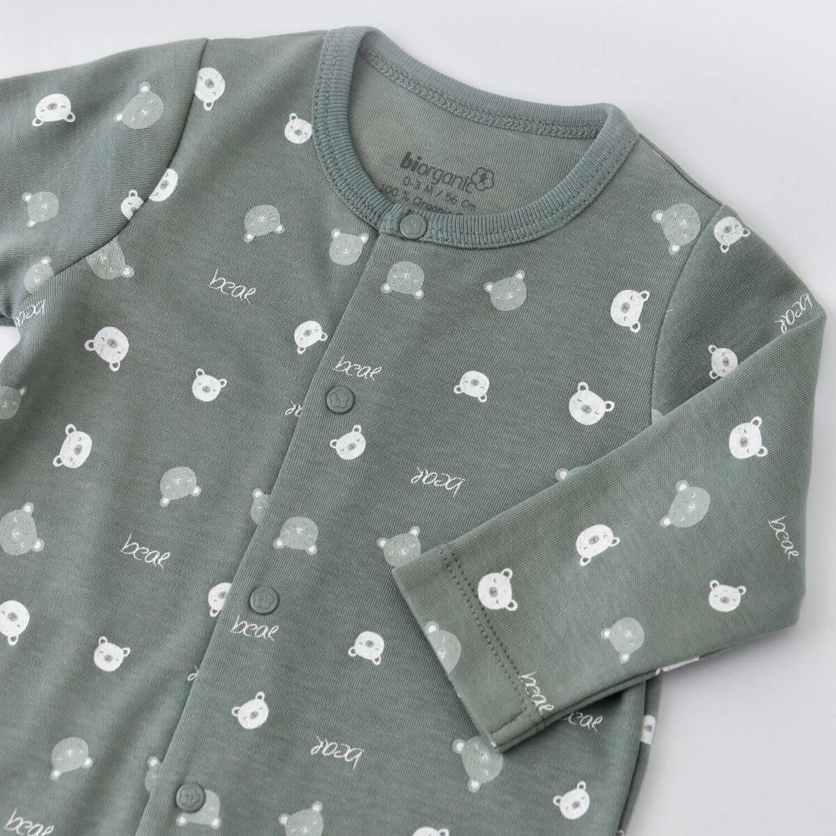 Bibaby Organik Tulum Hug Me Bear Yeşil