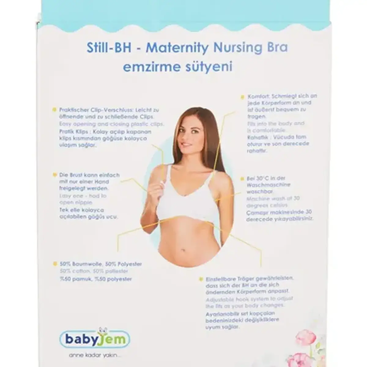 Babyjem Emzirme Sütyeni 95 Beden Ten
