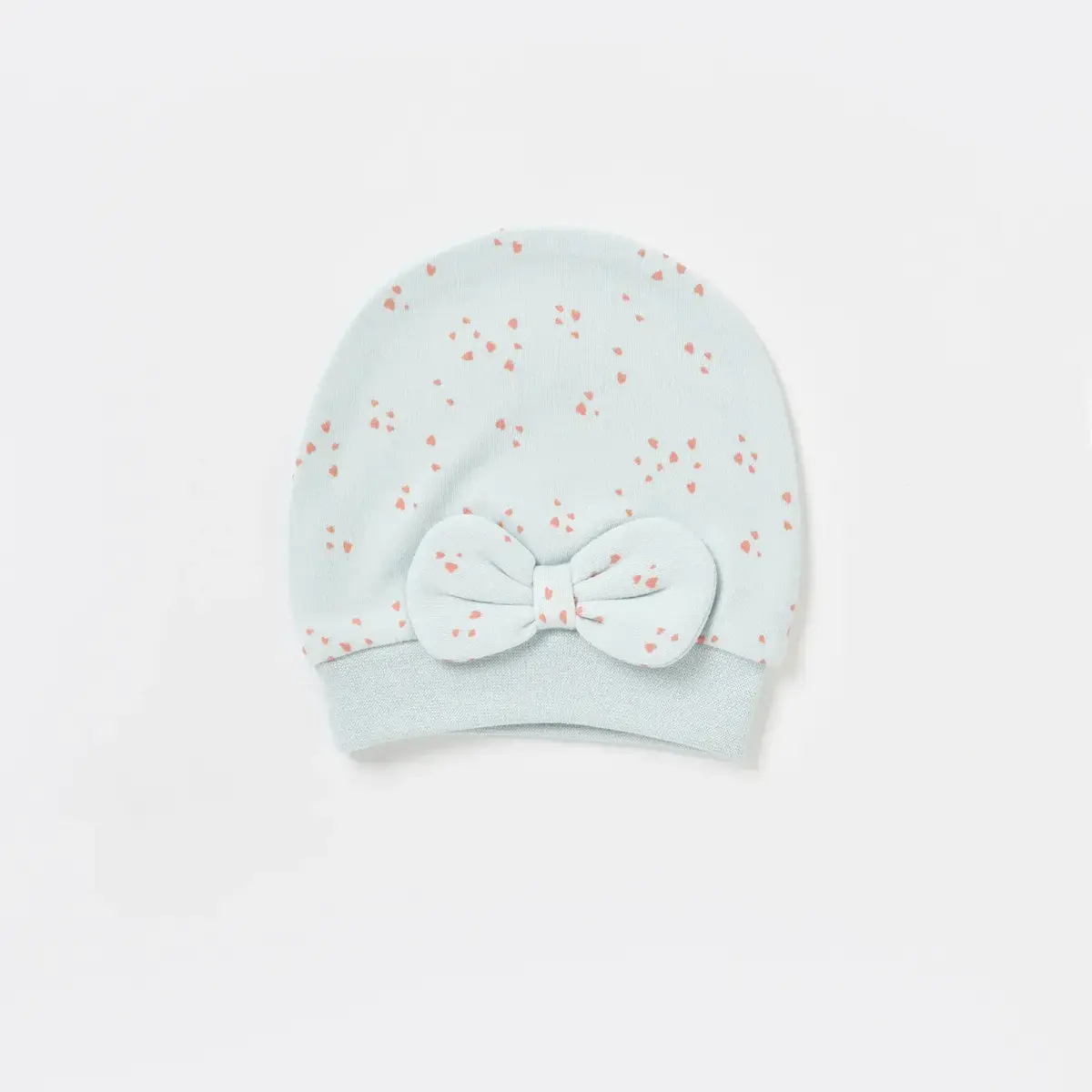 Bibaby Organik Şapka 2li Pretty Ears Bunny Mint - Ekru