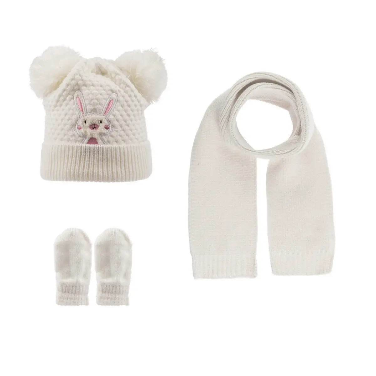 Kitti Atkı Bere Eldiven Takım Krem Kitti Atkı Bere Eldiven Takım Krem