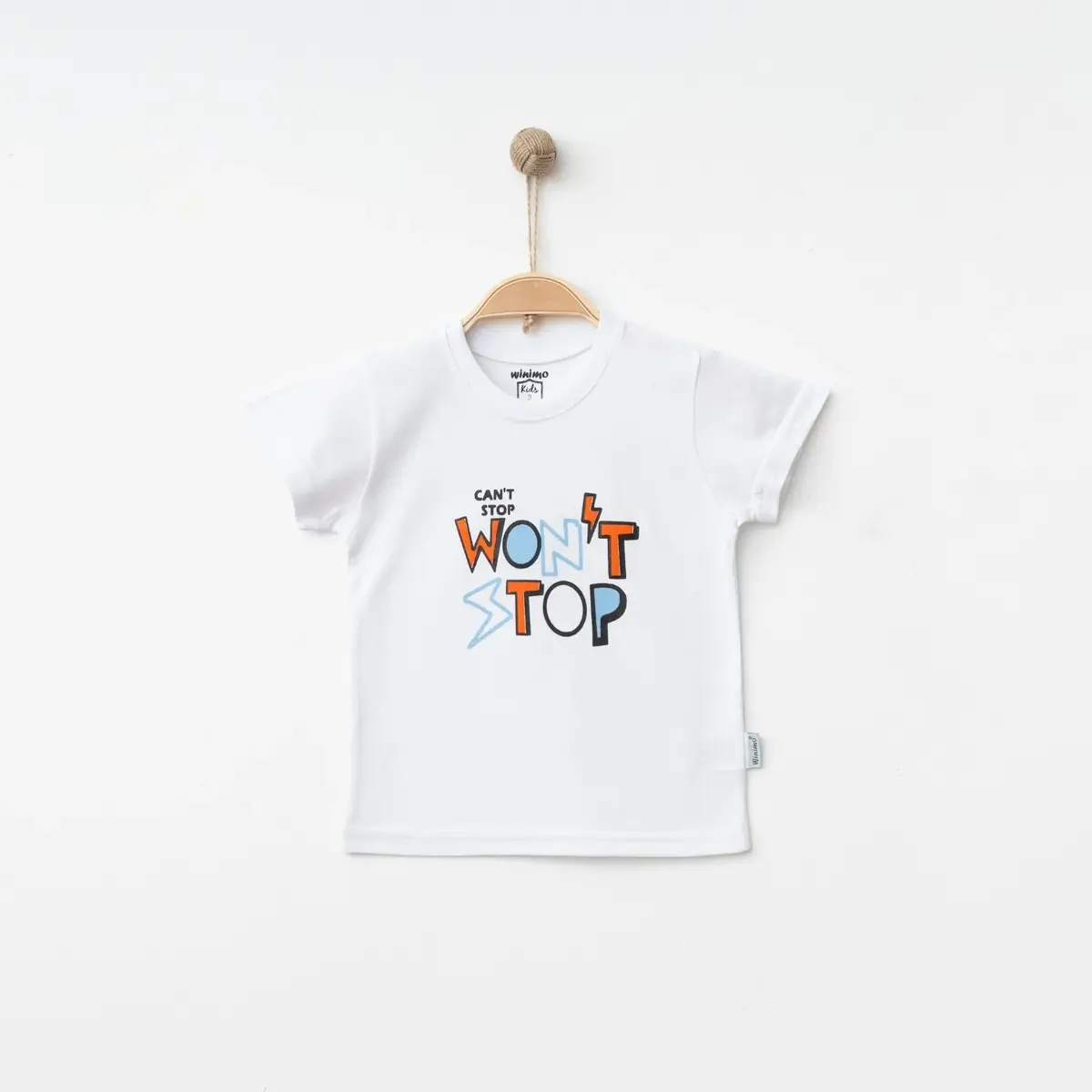 Winimo T-Shirt Wontstop Baskılı Beyaz