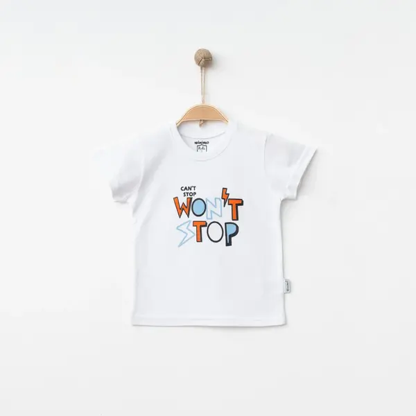 Winimo T-Shirt Wontstop Baskılı Beyaz