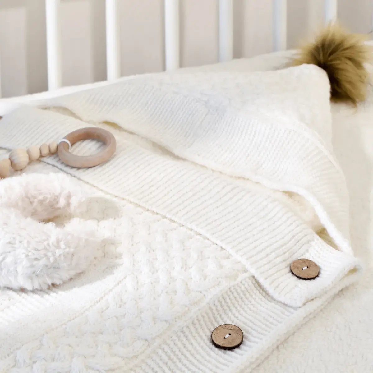 Bibaby Kundak Triko Elegance Ekru