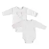Bibaby Organik Body 2li Rabbit Girl Ekru - Pembe