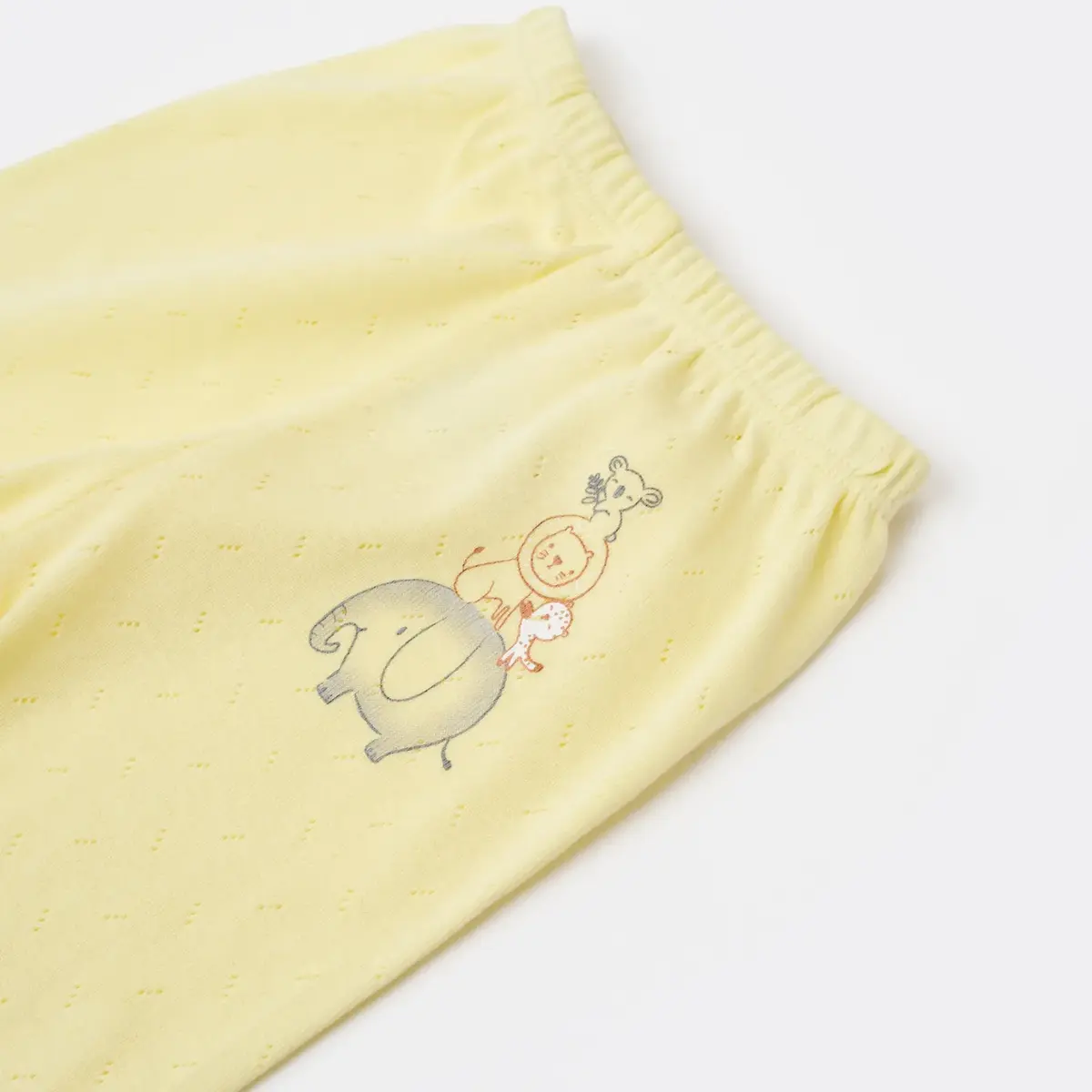 Bibaby Pantolon Patikli Hello Safari Limon