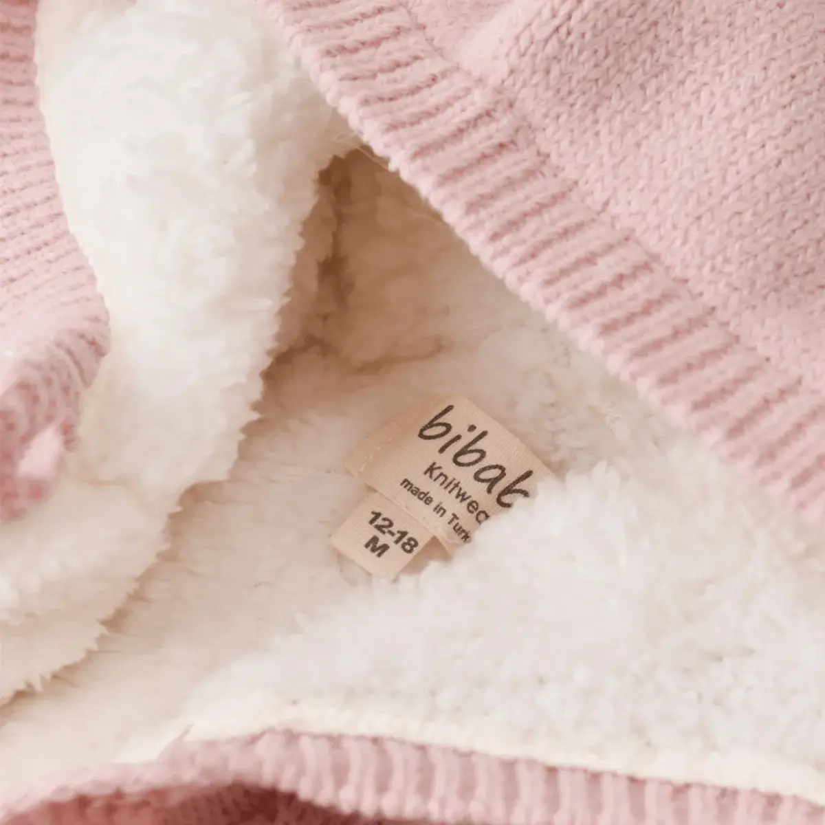 Bibaby Hırka Triko Desenli Welsoftlu Pembe