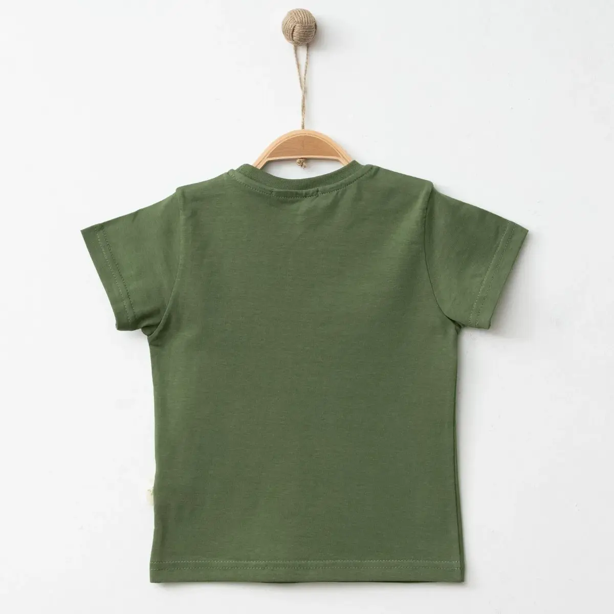 Hira T-Shirt Snap Baskılı Haki