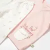 Bibaby Organik Pijama Takımı The Flowers Ekru - Pembe