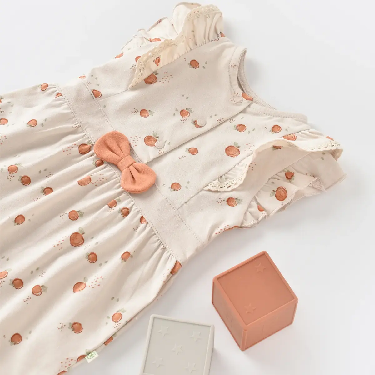 Bibaby Organik Tulum Şortlu Summer Fruit Light Cream