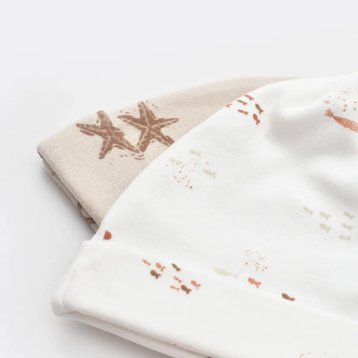 Bibaby Organik Şapka 2li Magic Starfish Latte