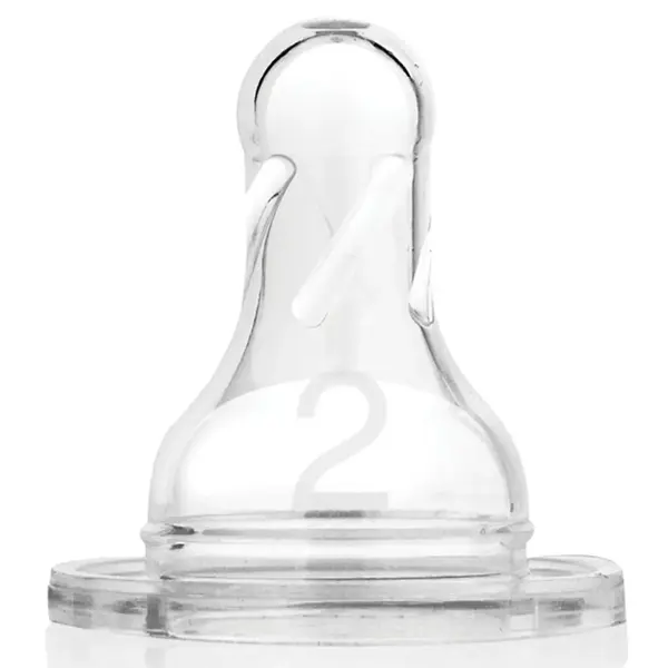 Dr Browns Options+ Dar Ağız Silikon Biberon Emziği 2li 3+ Ay 2.Aşama