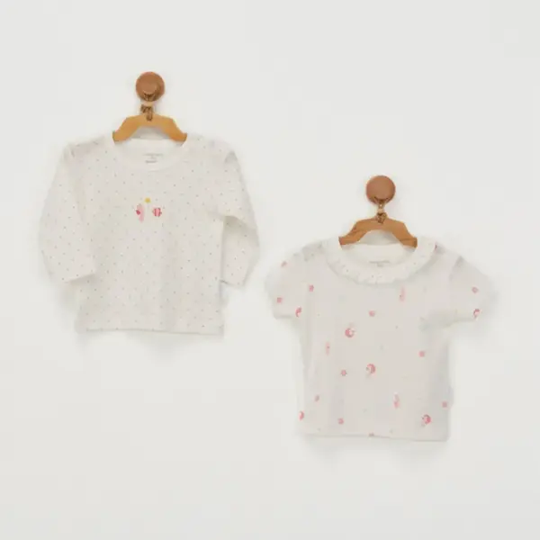 Andy Wawa T-Shirt 2li Mermaid Ekru