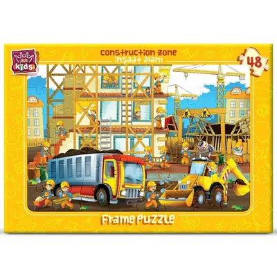 Art Çocuk Puzzle 48 Parça İnşaat Alanı