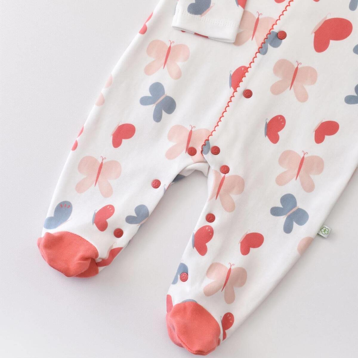 Bibaby Organik Tulum Wild Flowers Coral