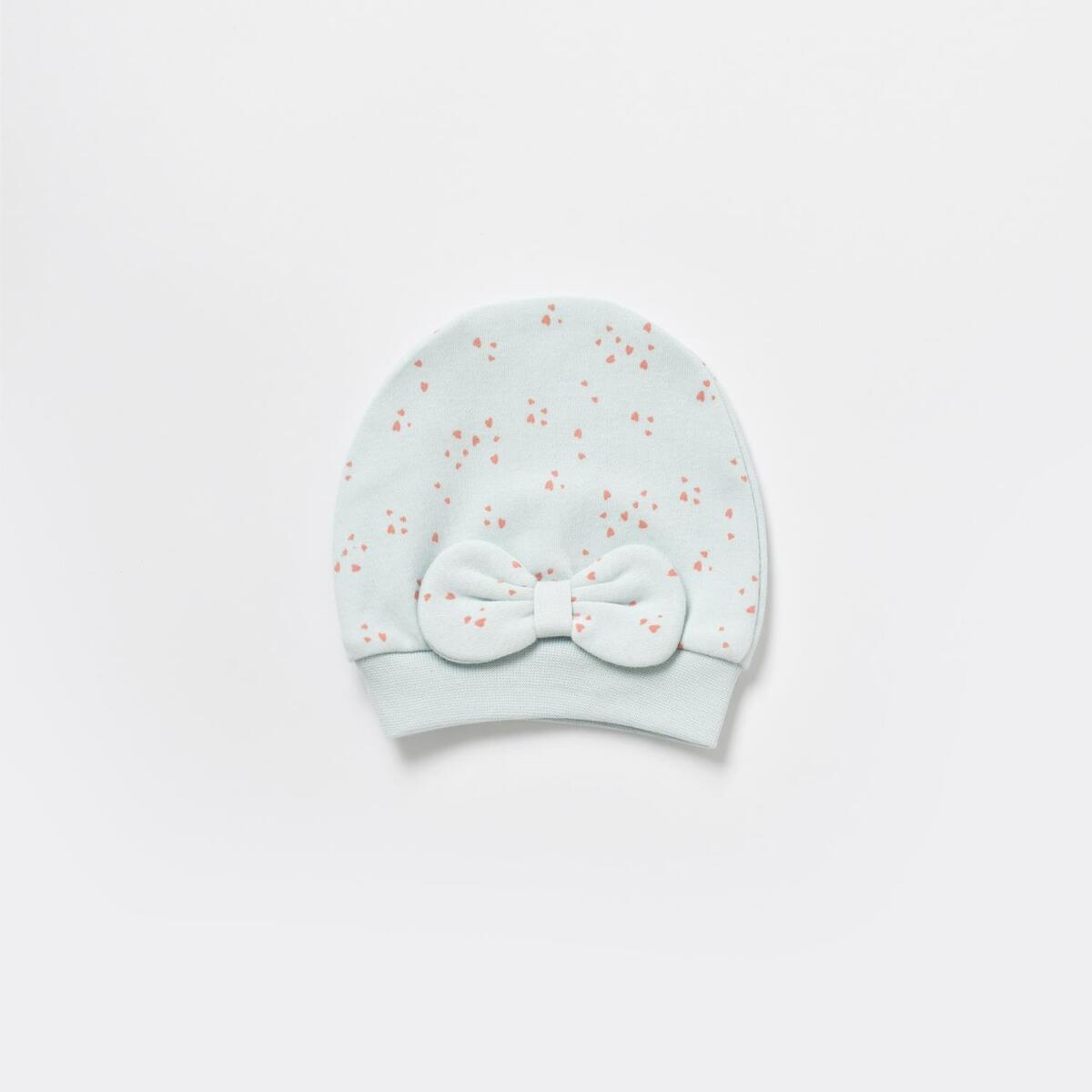 Bibaby Organik Zıbın Takımı Battaniyeli Tüllü Pretty Ears Bunny Mint - Ekru