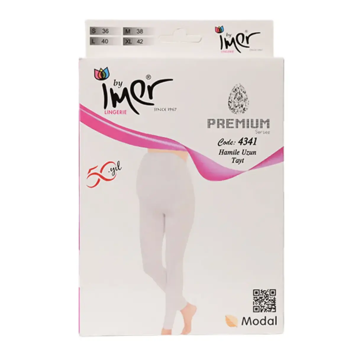 İmer Uzun Hamile Taytı Siyah 2/M