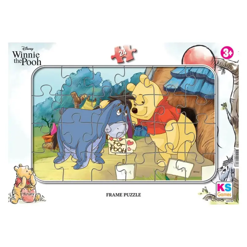 Winnie The Pooh Frame Puzzle 24 Parça