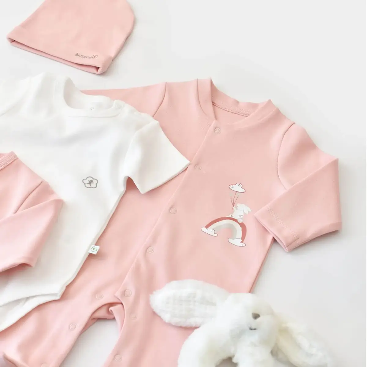Bibaby Organik Hastane Çıkışı 10lu Live Color Rabbit Somon
