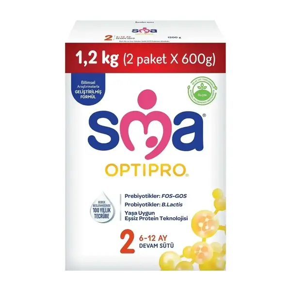 Sma OptiPro Probiyotik 2 Devam Sütü 1200 gr 6-12 Ay