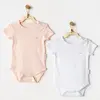 Andy Wawa Body Kısa Kol 2li Jacquard Basic Pembe - Beyaz