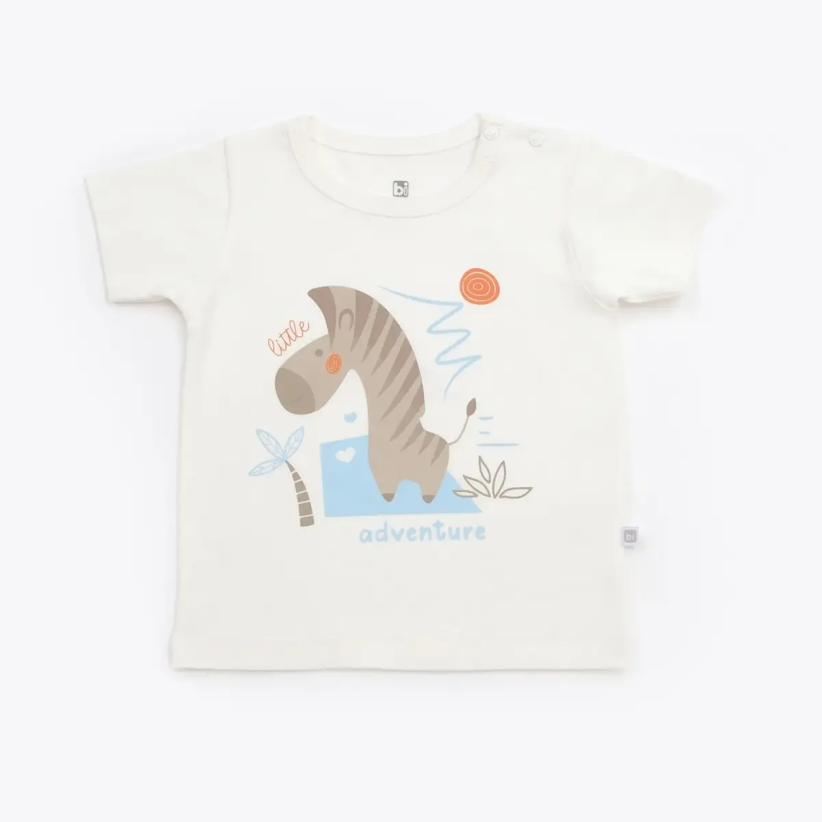 Bibaby 2li Takım Şortlu Adventure Zebra Ekru
