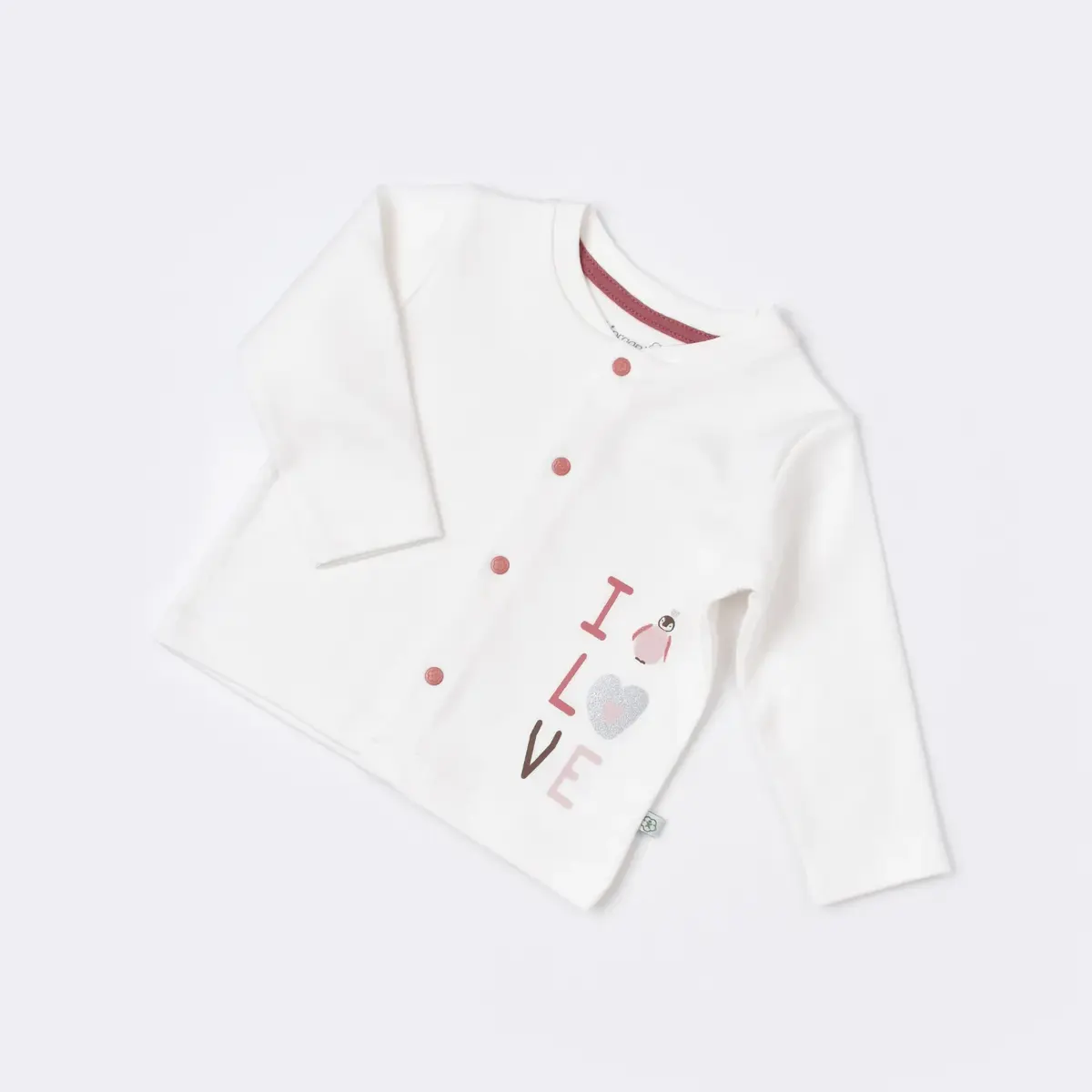 Bibaby Organik Pijama Takımı Little Love Rose Dry