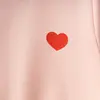 Winimo Sweatshirt Kalp Baskılı Pudra
