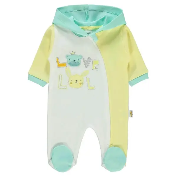 Mini Damla Tulum Kapüşonlu Love Lol Sarı