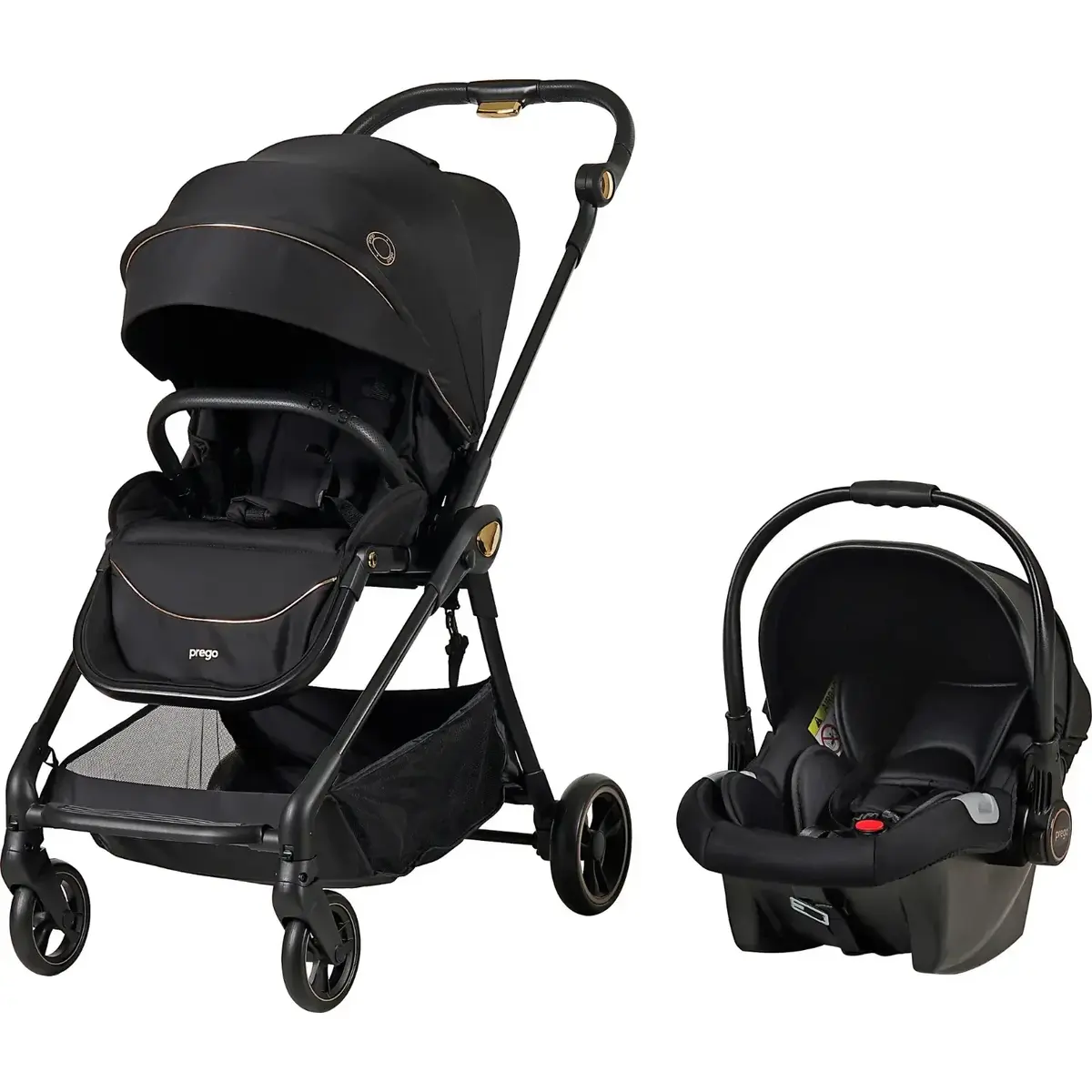 Prego 2232 Toronto Plus Travel Sistem Bebek Arabası Siyah
