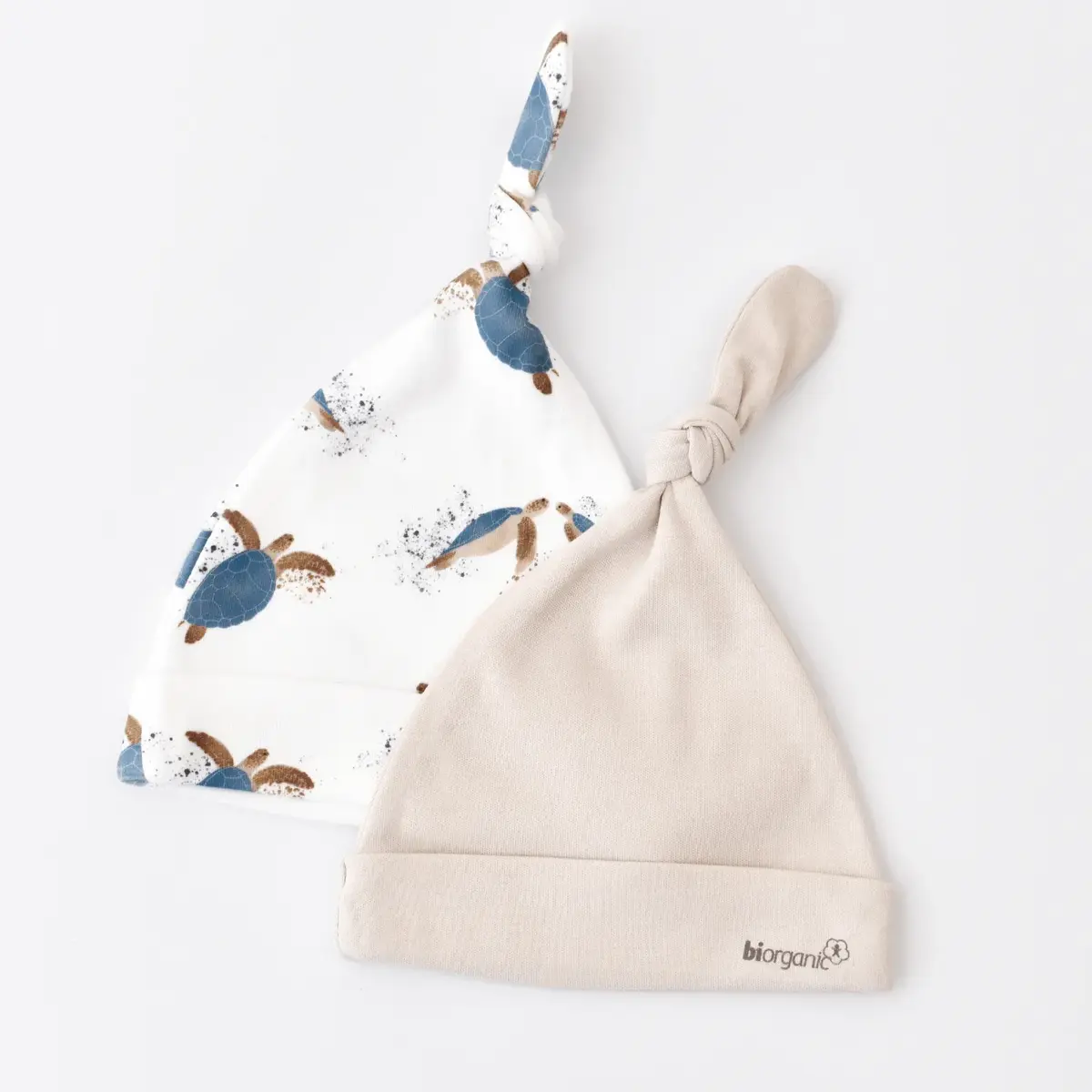 Bibaby Organik Şapka 2li Caretta In Live Taş Bibaby Organik Şapka 2li Caretta In Live Taş